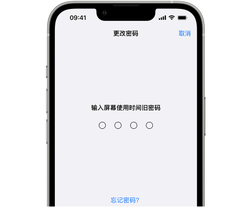 雷波iPhone屏幕维修分享iPhone屏幕使用时间密码忘记了怎么办 